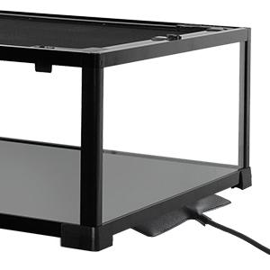 50 Gallon Glass Reptile Tank 48" x 24" x 10" Wide & Low Reptile Terrarium
