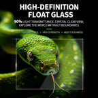 RTHabitat Premium ABS Frame Glass Reptile Enclosure – 76/106 Gallon Habitat with Sliding Glass Doors & Mesh Top for Lizards, Snakes & Exotic Pets