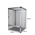 RTHabitat Premium Aluminum Frame Reptile Enclosure – Acrylic Door & Full Mesh Door Versions, 40/65/120 Gallon Arboreal Reptile Habitat for Chameleons, Lizards, Geckos & Tree Frogs