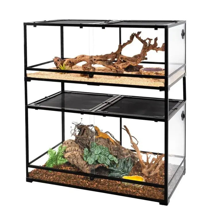 RTHabitat 48'' x 24'' x 56''  Stackable Reptile Tank (2 tanks stacked)