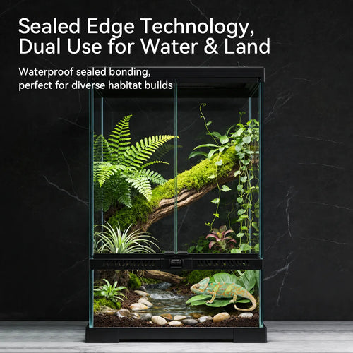 RTHabitat Front Opening Glass Reptile Terrarium