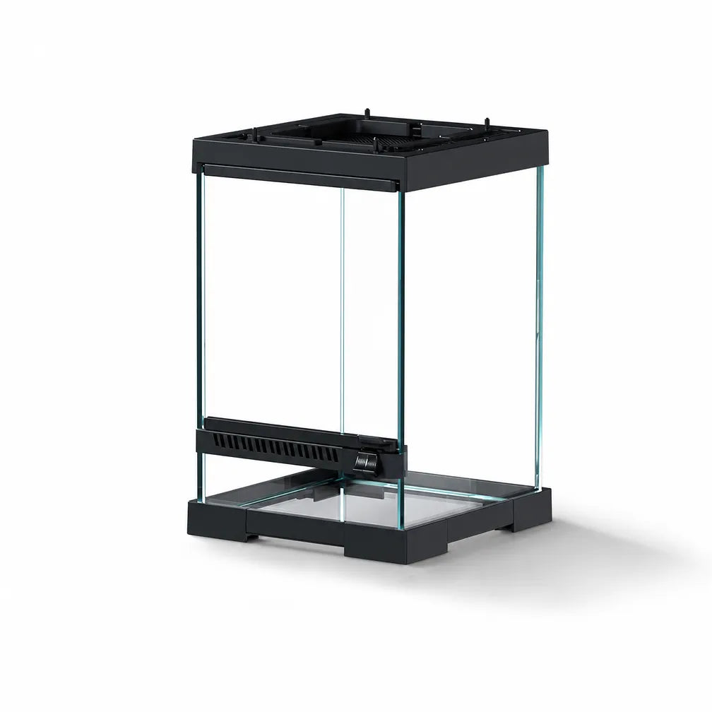 RTHabitat Front Opening Glass Reptile Enclosure Easy Access Terrarium Design