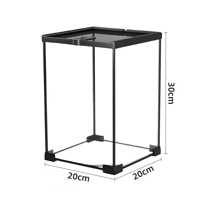 RTHabitat 360° Ultra Clear Glass Reptile Terrarium Panoramic Viewing Design