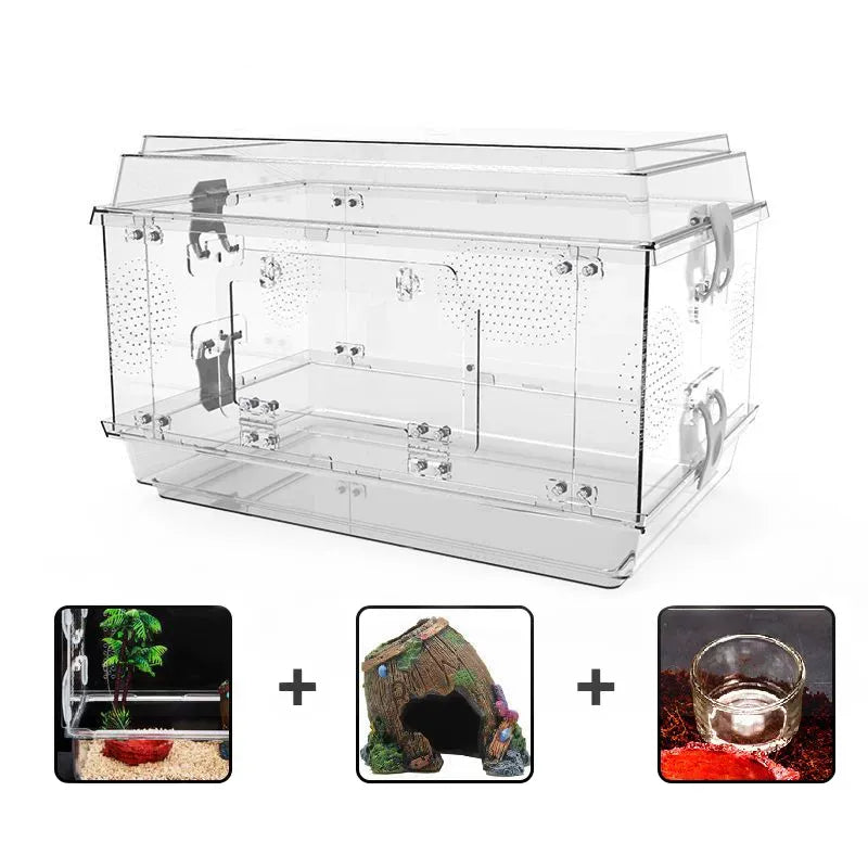 RTHabitat  Acrylic Reptile Enclosure with Front Opening