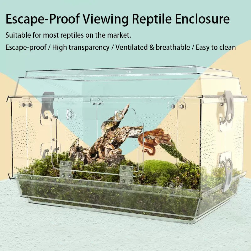 RTHabitat  Acrylic Reptile Enclosure with Front Opening