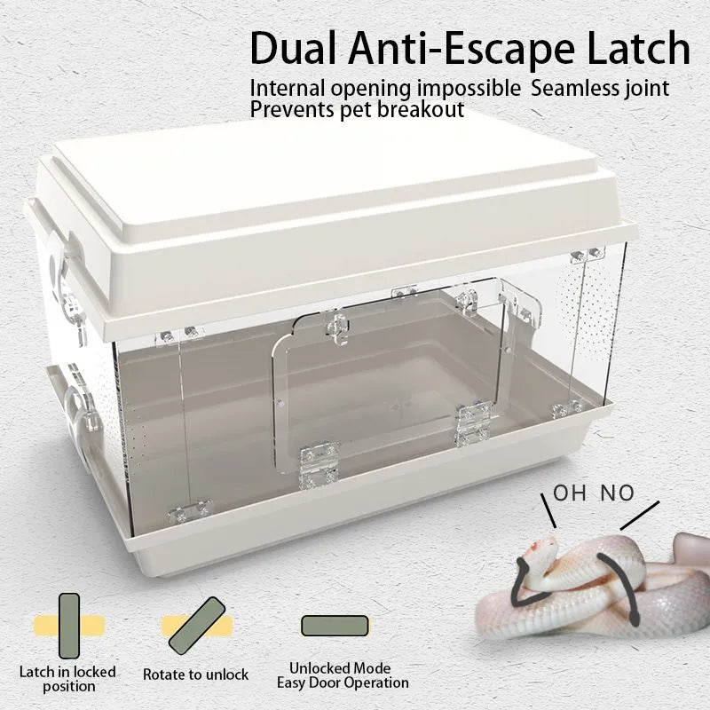 RTHabitat  Acrylic Reptile Enclosure with Front Opening