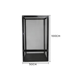 RTHabitat Premium Aluminum Frame Reptile Enclosure – Acrylic Door & Full Mesh Door Versions, 40/65/120 Gallon Arboreal Reptile Habitat for Chameleons, Lizards, Geckos & Tree Frogs