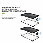 RTHabitat 360° Ultra Clear Glass Reptile Terrarium Panoramic Viewing Design
