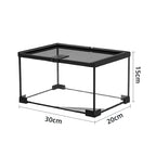 RTHabitat 360° Ultra Clear Glass Reptile Terrarium Panoramic Viewing Design