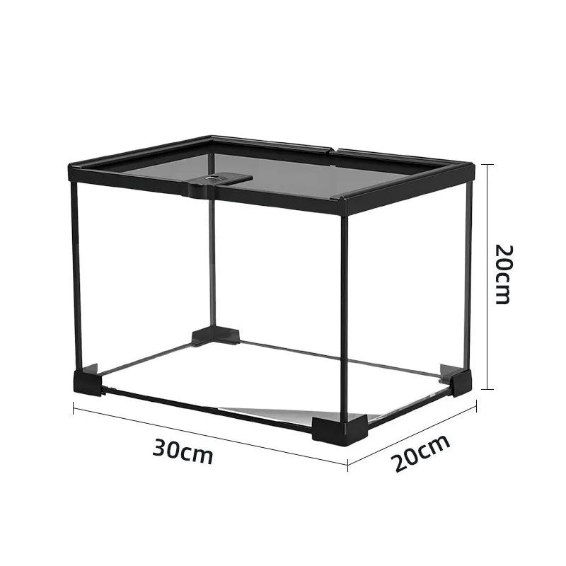 RTHabitat 360° Ultra Clear Glass Reptile Terrarium Panoramic Viewing Design