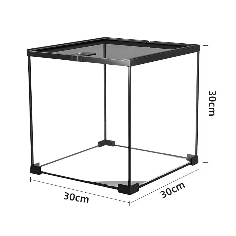 RTHabitat 360° Ultra Clear Glass Reptile Terrarium Panoramic Viewing Design