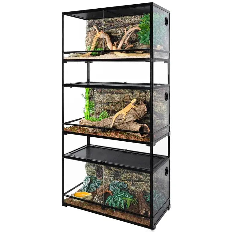RTHabitat 36' x 18'' x 70''  Stackable Reptile Tank (3 tanks stacked)