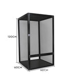 RTHabitat Premium Aluminum Frame Reptile Enclosure – Acrylic Door & Full Mesh Door Versions, 40/65/120 Gallon Arboreal Reptile Habitat for Chameleons, Lizards, Geckos & Tree Frogs