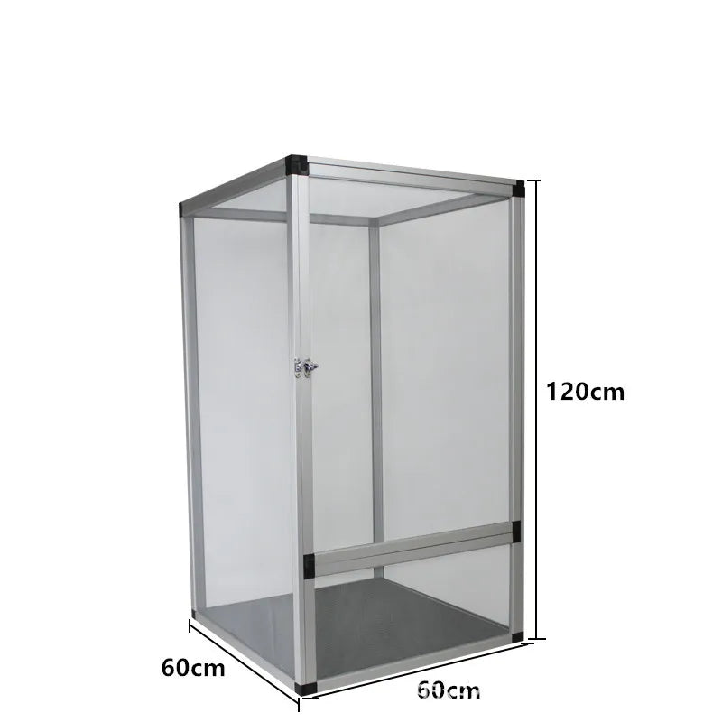 RTHabitat Premium Aluminum Reptile Enclosure Acrylic Front Door & Full Mesh Top