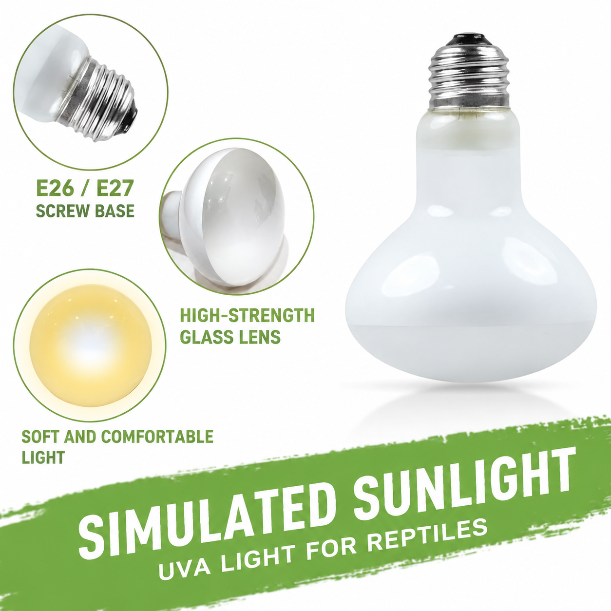 RTHabitat Daylight Basking Lamp for Natural Reptile Care