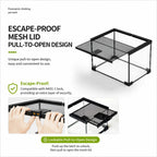 RTHabitat 360° Ultra Clear Glass Reptile Terrarium Panoramic Viewing Design