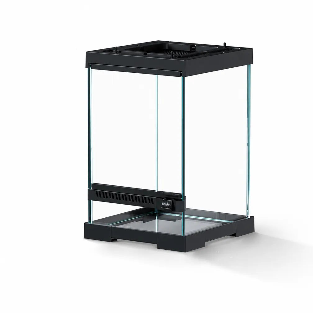 RTHabitat Front Opening Glass Reptile Enclosure Easy Access Terrarium Design