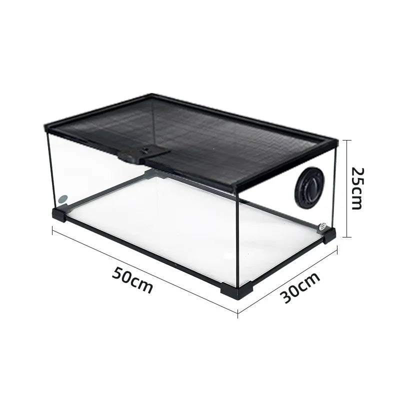 RTHabitat 360° Ultra Clear Glass Reptile Terrarium Panoramic Viewing Design