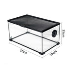 RTHabitat 360° Ultra Clear Glass Reptile Terrarium Panoramic Viewing Design