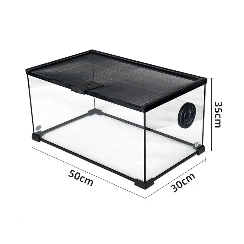 RTHabitat 360° Ultra Clear Glass Reptile Terrarium Panoramic Viewing Design