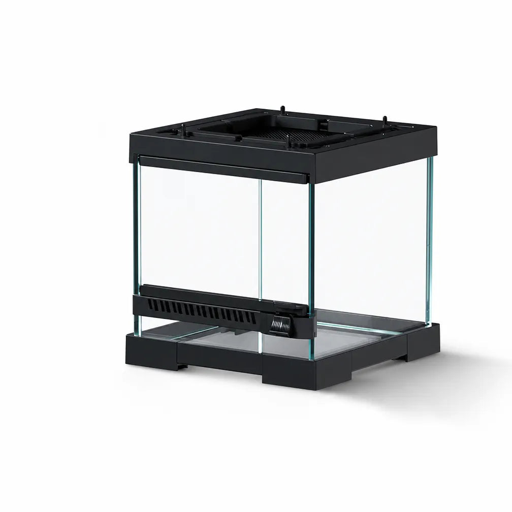 RTHabitat Front Opening Glass Reptile Enclosure Easy Access Terrarium Design