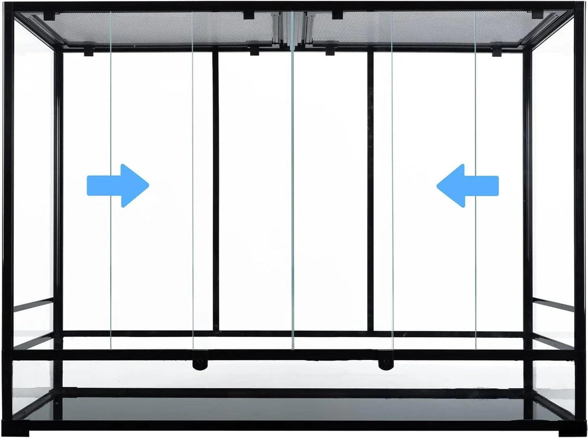 2026 New 135 Gallon 2 in 1  Large Vertical Reptile Terrarium 48" x 18" x 36" Rainforest Reptile Paludarium