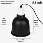 Reptile Lamp Holder for UVB Heat Bulb and Efficient Basking