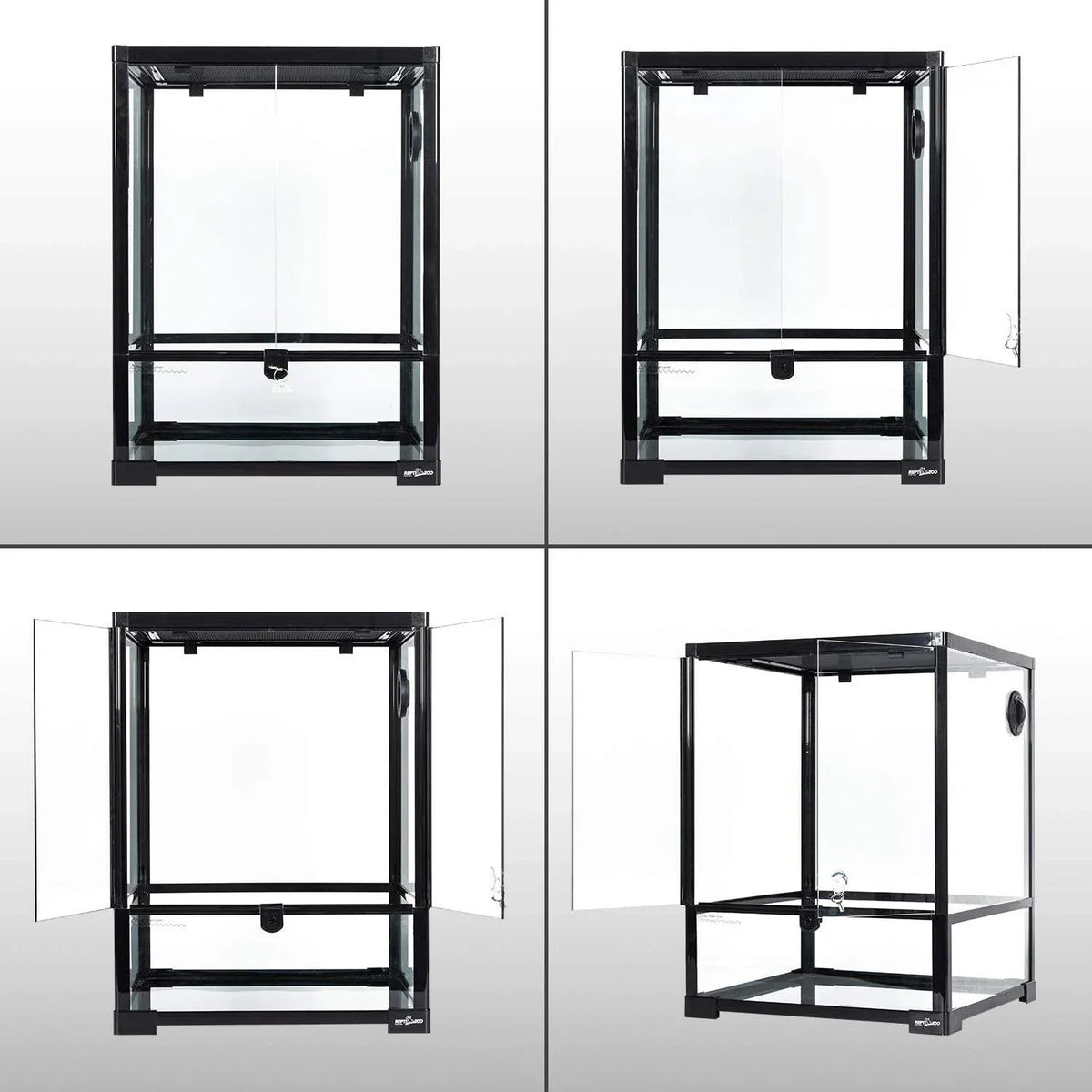30 Gallon Front Opening desert lizard tank 18" x 18" x 24" reptile terrarium with Double Hinge Door RK0110 - RTHabitat