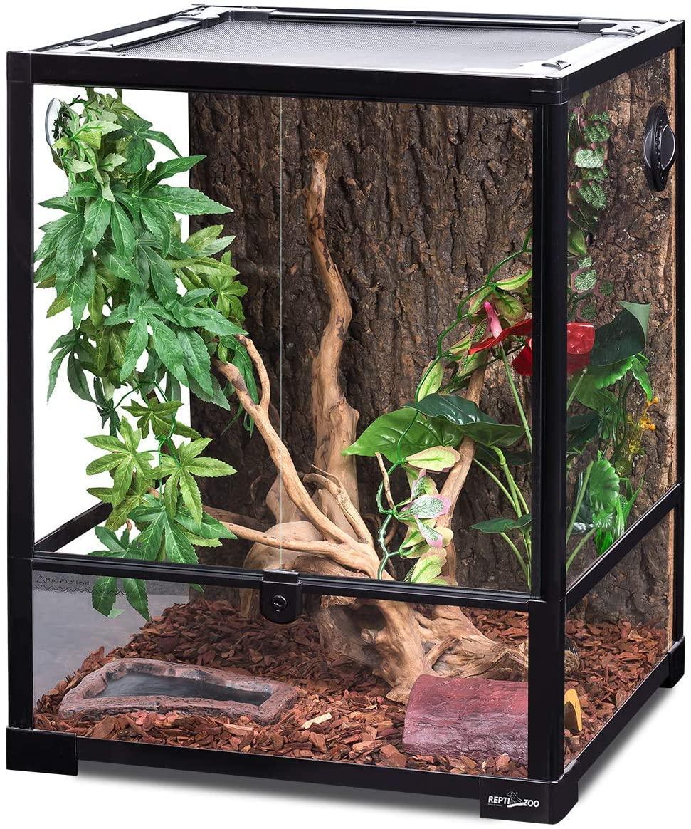30 Gallon Front Opening desert lizard tank 18" x 18" x 24" reptile terrarium with Double Hinge Door RK0110 - RTHabitat