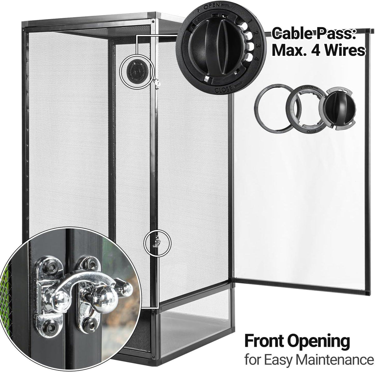 RTHabitat Front Opening Vertical Chameleon Enclosure