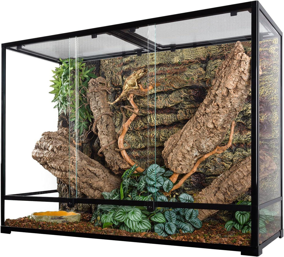 2026 New 135 Gallon 2 in 1  Large Vertical Reptile Terrarium 48" x 18" x 36" Rainforest Reptile Paludarium