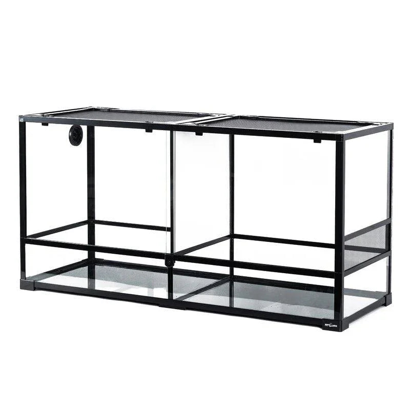 RTHabitat 90 Gallon 48*18*24 Glass Reptile Terrarium With Flexible Side Vent RK0223A - RTHabitat