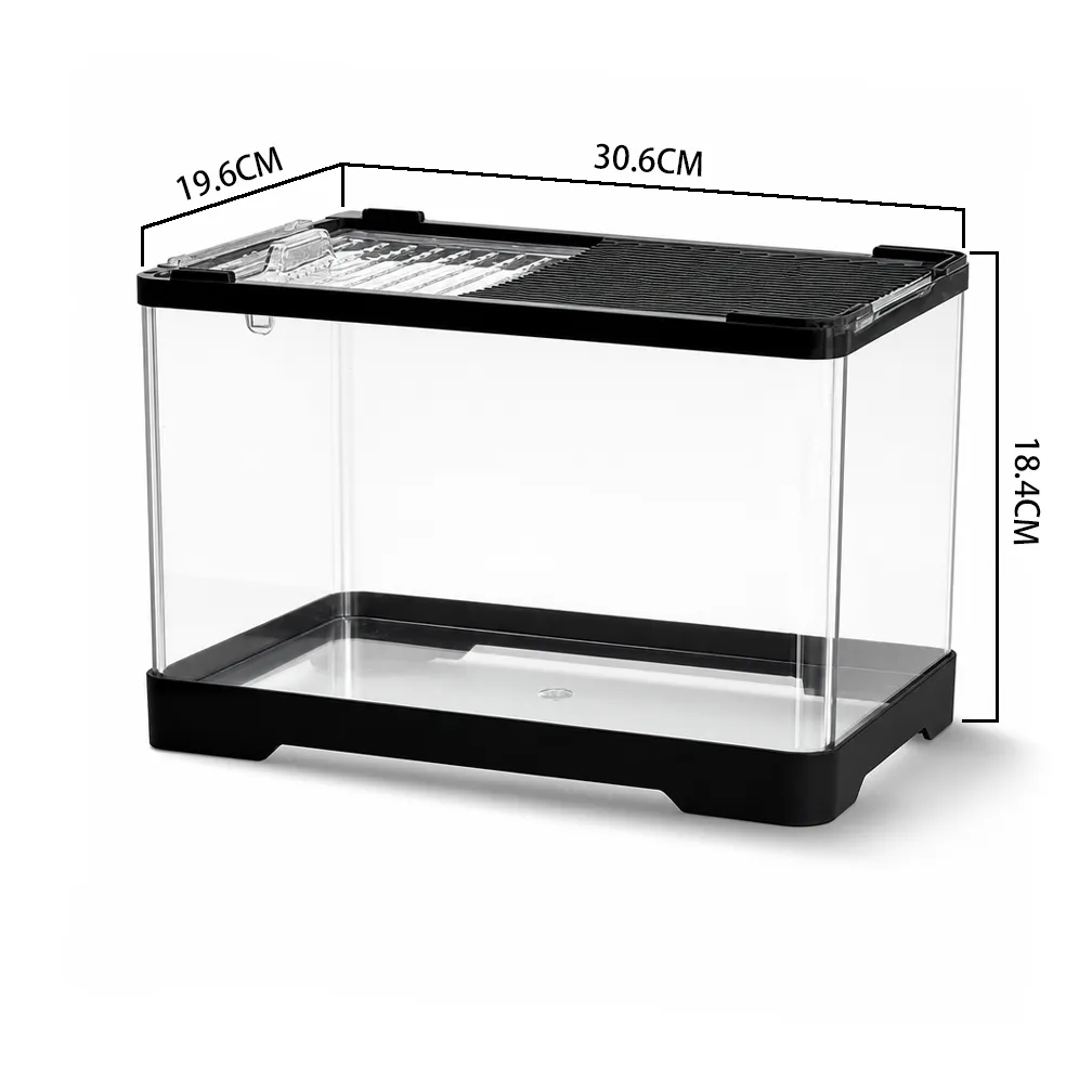 RTHabitat Clear AS Reptile Enclosure Transparent Design Compact Habitat