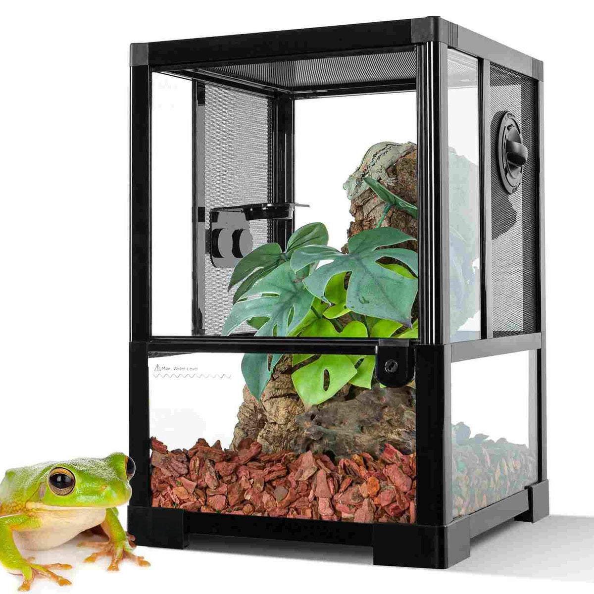 RTHabitat 10 Gallon Vertical Glass Reptile Terrarium
