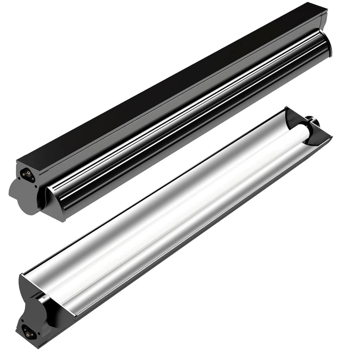 RTHabitat T5 UVB Reptile Lighting System Aluminum Housing Reflector Design