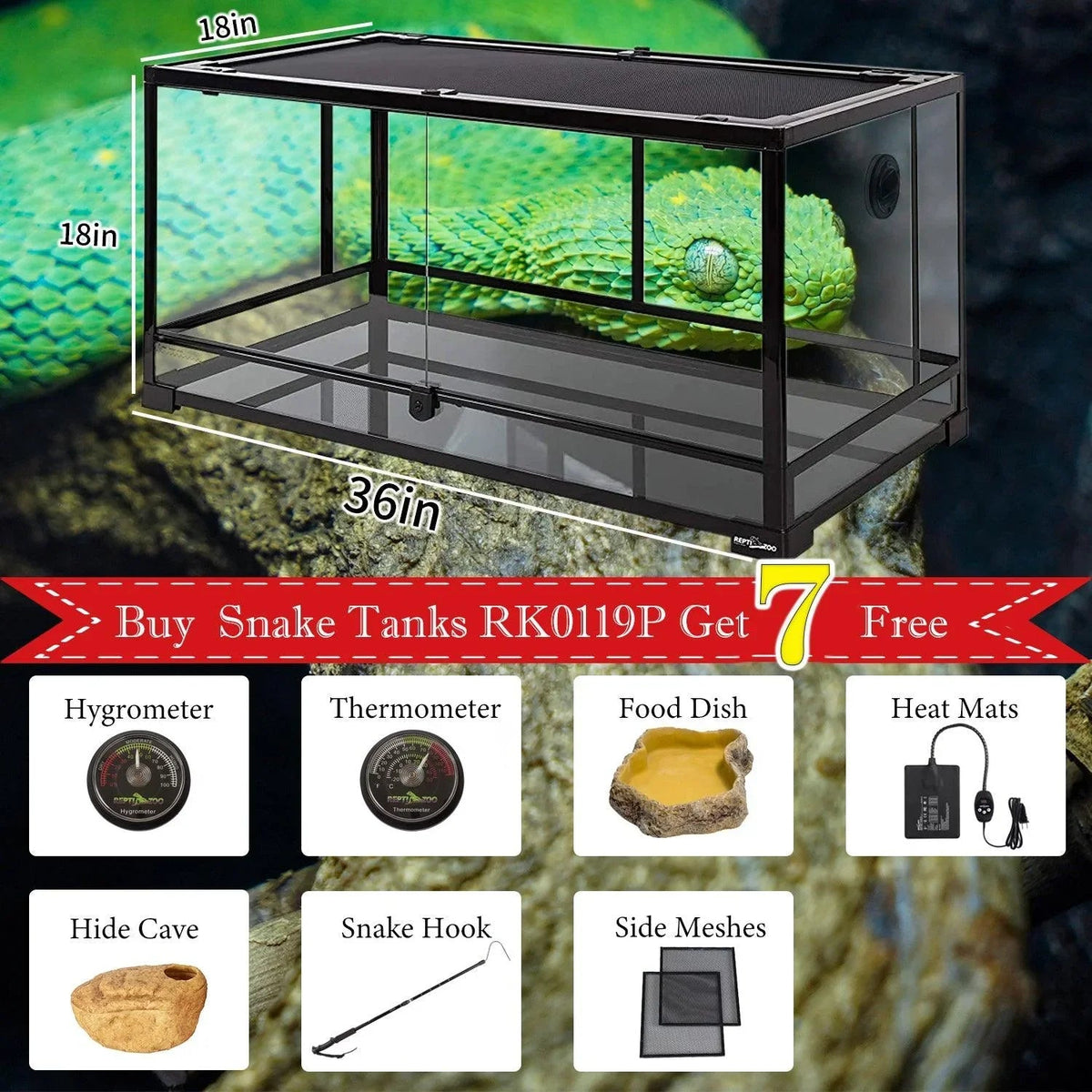 RTHabitat 50 Gallon Snake Tank Starter Kit - RTHabitat