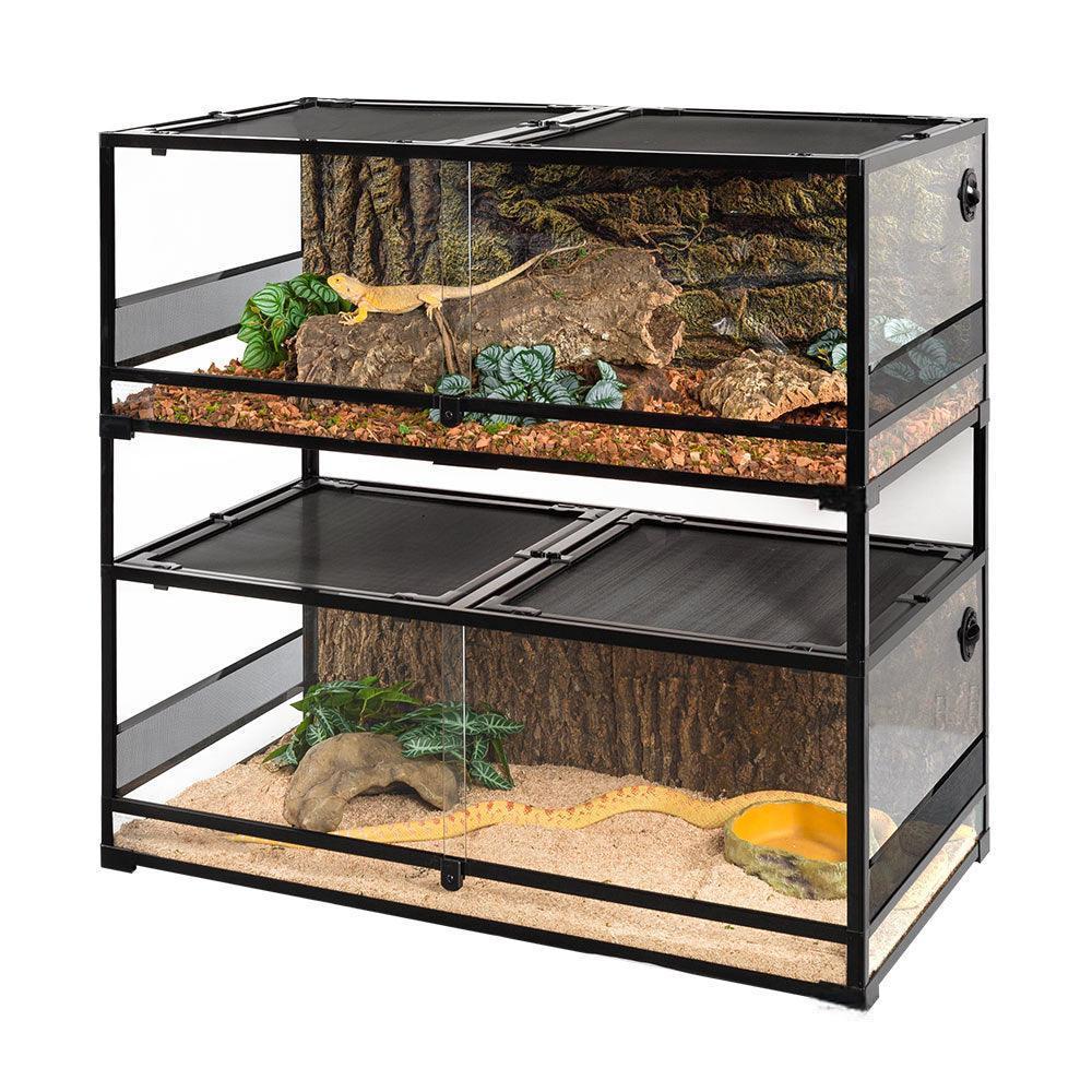 RTHabitat 36'' x 18'' x 44'' Stackable Reptile Tank (2 tanks stacked)