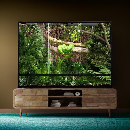 2026 New 135 Gallon 2 in 1  Large Vertical Reptile Terrarium 48" x 18" x 36" Rainforest Reptile Paludarium