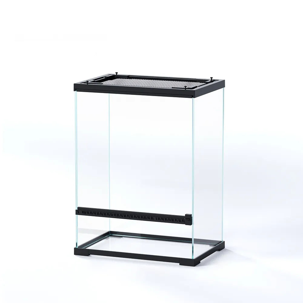 RTHabitat Front Opening Glass Reptile Enclosure Easy Access Terrarium Design