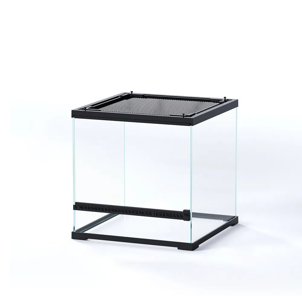 RTHabitat Front Opening Glass Reptile Enclosure Easy Access Terrarium Design