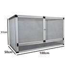 RTHabitat Premium Aluminum Mesh Reptile Enclosure – 45/66 Gallon Full Ventilation Habitat for Chameleons, Lizards, Snakes & Geckos