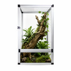 RTHabitat Premium Aluminum Frame Reptile Enclosure – Acrylic Door & Full Mesh Door Versions, 40/65/120 Gallon Arboreal Reptile Habitat for Chameleons, Lizards, Geckos & Tree Frogs