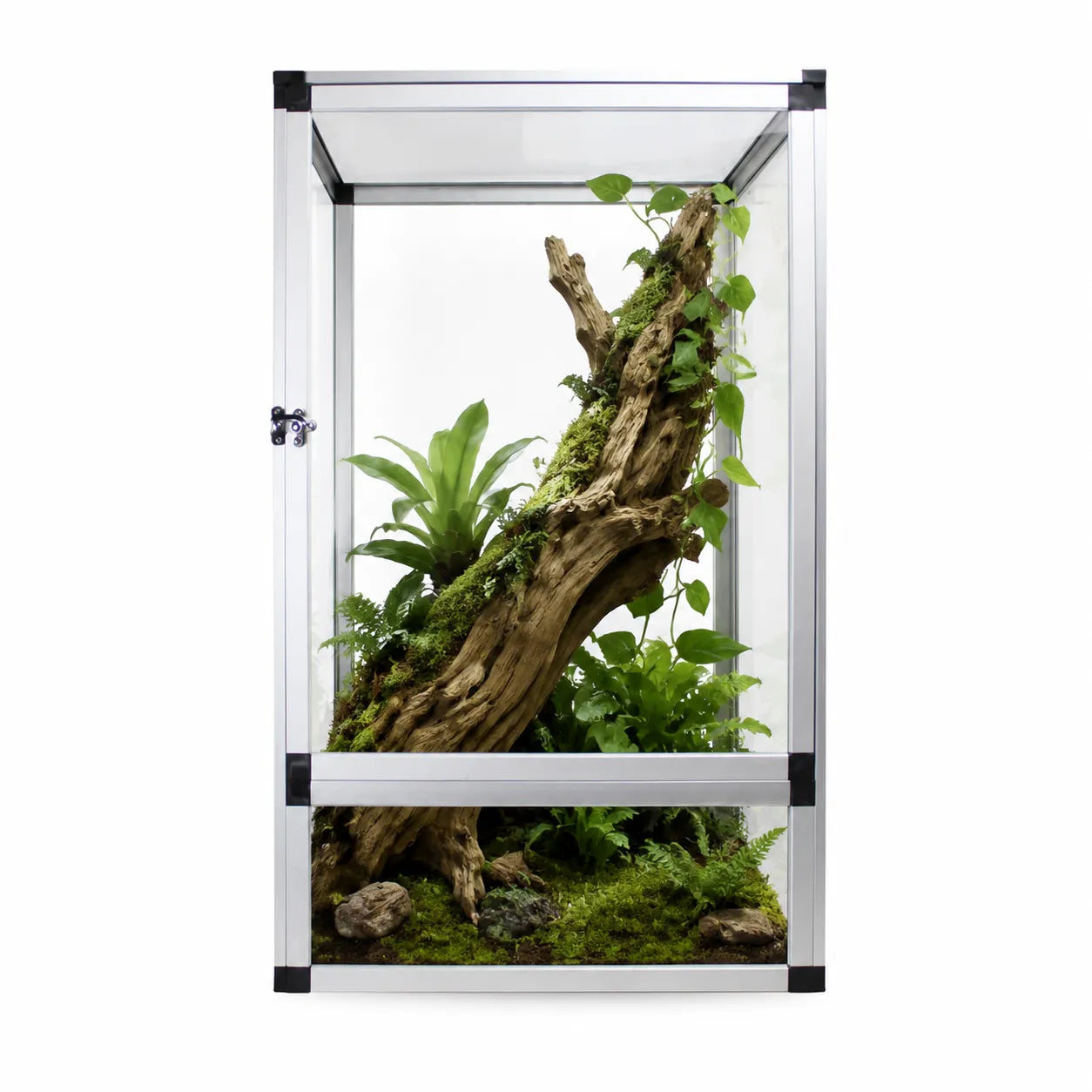 RTHabitat Premium Aluminum Frame Reptile Enclosure – Acrylic Door & Full Mesh Door Versions, 40/65/120 Gallon Arboreal Reptile Habitat for Chameleons, Lizards, Geckos & Tree Frogs