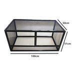 RTHabitat Premium Aluminum Mesh Reptile Enclosure – 45/66 Gallon Full Ventilation Habitat for Chameleons, Lizards, Snakes & Geckos