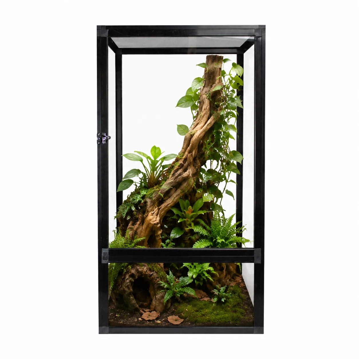 RTHabitat Premium Aluminum Frame Reptile Enclosure – Acrylic Door & Full Mesh Door Versions, 40/65/120 Gallon Arboreal Reptile Habitat for Chameleons, Lizards, Geckos & Tree Frogs
