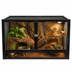 RTHabitat Premium Aluminum Mesh Reptile Enclosure – 45/66 Gallon Full Ventilation Habitat for Chameleons, Lizards, Snakes & Geckos
