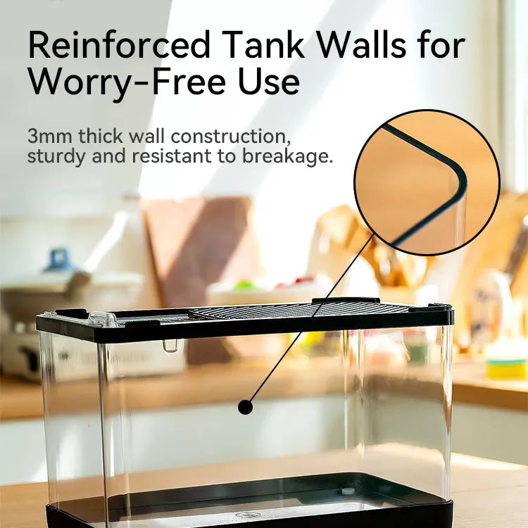 RTHabitat Clear AS Reptile Enclosure Transparent Design Compact Habitat