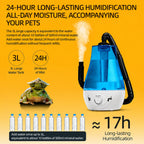 RTHabitat Reptile Humidifier – 3L Mist Generator with Adjustable Output