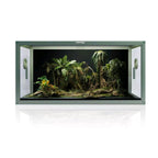 RTHabitat Premium Aluminum Frame Reptile Enclosure – 65/85/120 Gallon Habitat with Tempered Glass Doors & PVC Back Panel for Lizards, Snakes & Geckos