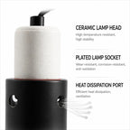 Reptile Lamp Holder for UVB Heat Bulb and Efficient Basking